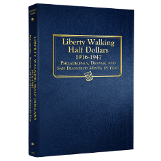 Walking Liberty Half Dollar Album 1916-1947