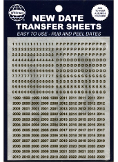 Black Date Transfer Sheets for Whitman Albums (1999-2028)