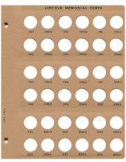 Lincoln Cents Replacement Page 7 1989-2006-D