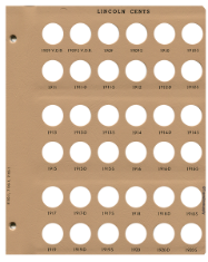 Lincoln Cent Replacement Page 1 1909-V.D.B - 1920 S