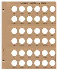 Lincoln Cents with Proof Replacement Page 8 1996-2007-S