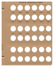 Lincoln Cents with Proof Replacement Page 9 2008-2009-S