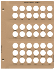 Roosevelt Dimes Replacement Page 2 1962-1984-P