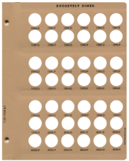 Roosevelt Dimes Replacement Page 3 1984-D-2005-P