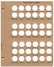 Roosevelt Dimes with Proof Replacement Page 3 1979 - 1992-D