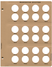 Washington Quarters Replacement Page 6 1986-P-1997-D