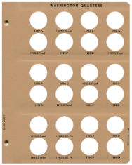 Washington Quarters with Proof Replacement Page 7 1987-D-1994-D