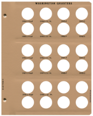 Washington Quarters with Proof Replacement Page 8 1994-S Pr.-1998-S Sil. Pr.