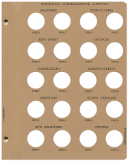 Statehood Quarters P&D Replacement Page 1 1999-P-2000-D