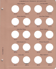 American Women Quarters Replacement Page 2022 P - 2023 D