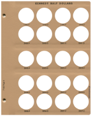 Kennedy Half Dollars Replacement Page 4 1998-P-2007-D