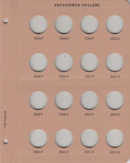 Sacagawea Dollars Replacement Page 4, 2024 P - 2031 D