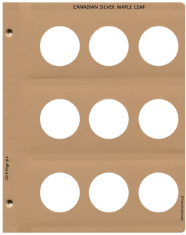Canadian Maple Silver Maple Leaf Replacement Page - Blank
