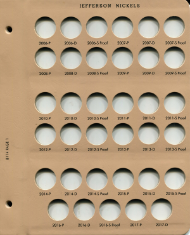 Jefferson Nickels 2006 - 2017D with Proof Replacement Page 1