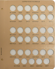 Jefferson Nickels with proof Replacement Page 2 2017 S Pr - 2029 P