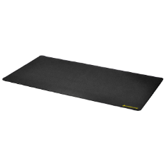 Desk Mat with Stitched Edges - 14 x 24 (Black)