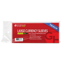 Shield OPP - Large Currency Sleeves - Premium OPP Currency Sleeves