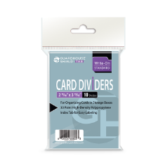 Trading Card Dividers - White Regular