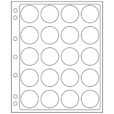 20 slots ENCAP Clear Coin Capsules Pages 38/39/40 (Fits Guardhouse L, Ligththouse 38/39, Airtite H)