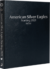 American Silver Eagles Starting 2021, Date Set P, S & W (Black)