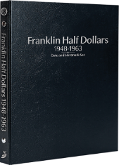 Franklin Half Dollars 1948-1963, Date & Mintmark Set P, D & S (Black)
