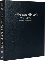 Jefferson Nickels 1938-2003, Date & Mintmark Set P, D & S (Black)