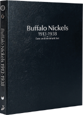 Buffalo Nickels 1913-1938, Date & Mintmark Set P, D & S (Black)