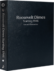 Roosevelt Dimes Starting 1946, Date & Mintmark Set P, D & S (Black)