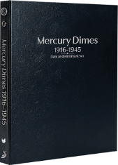 Mercury Dimes 1916-1945, Date & Mintmark Set P, D & S (Black)