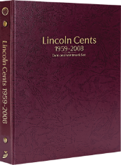 Lincoln Cents 1959-2008, Date & Mintmark Set P, D & S (Burgundy)