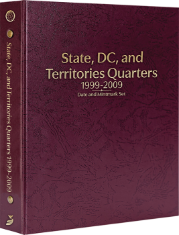 State, DC, and Territorial Quarters 1999-2009, Date & Mintmark Set P & D (Burgundy)