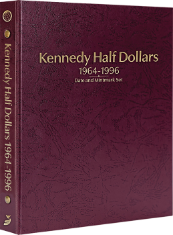 Kennedy Half Dollars 1964-1996, Date & Mintmark Set P, D & S (Burgundy)