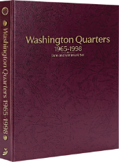 Washington Quarters 1965-1998, Date & Mintmark Set P, D & S (Burgundy)