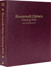 Roosevelt Dimes Starting 1946, Date & Mintmark Set P, D & S (Burgundy)