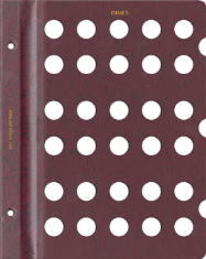 Blank Page, Dime (Burgundy)