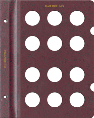 Blank Page, Half Dollar (Burgundy)