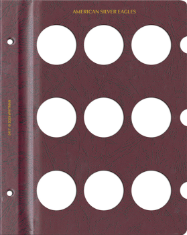 Blank Page, Silver Eagle (Burgundy)