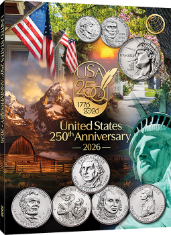 Official Whitman Folder - Single Mint 2026 - 250th America Celebration