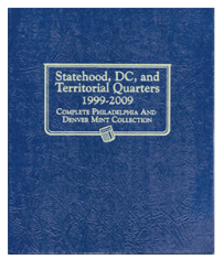 Statehood Quarters Album, 1999-2009, P&D with U.S. Territories and District of Columbia