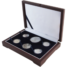 Guardhouse Wood Display Box - GH-W1300 - Direct Fit Mint or Proof Set Cent - Lg $ / ASE (4S,1M,1L)