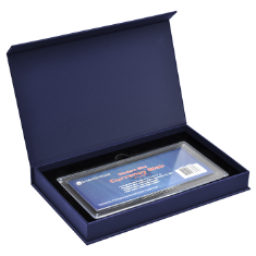 Magnetic Lid Display Box - Holds Guardhouse Modern Currency Slab - Blue