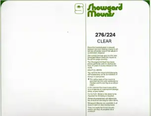 276/224 Showgard Mounts for Souvenir Sheets (Clear)