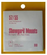 57/55 Showgard Plate Blocks and Covers (Clear)