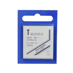 25x27mm Showgard Mounts - Pre-cut Singles (Black)