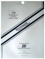 Showgard Showgard Mounts - 264mm Strips (Black) - 175x264mm