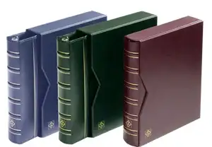 Grande Classic 3 Ring Certified Coin Slab Album with Slip Case (4 Pages) Burgundy