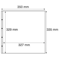 Plastic Pockets for Mint Sheets, Black - MAX1AS