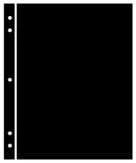 Supersafe Stocksheets 1 Row 263mm, Black