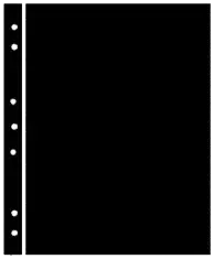 Hagner Stock Sheets 1 Row Black One Sided