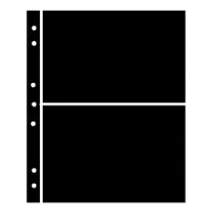Hagner Stock Sheets 2 Row Black One Sided